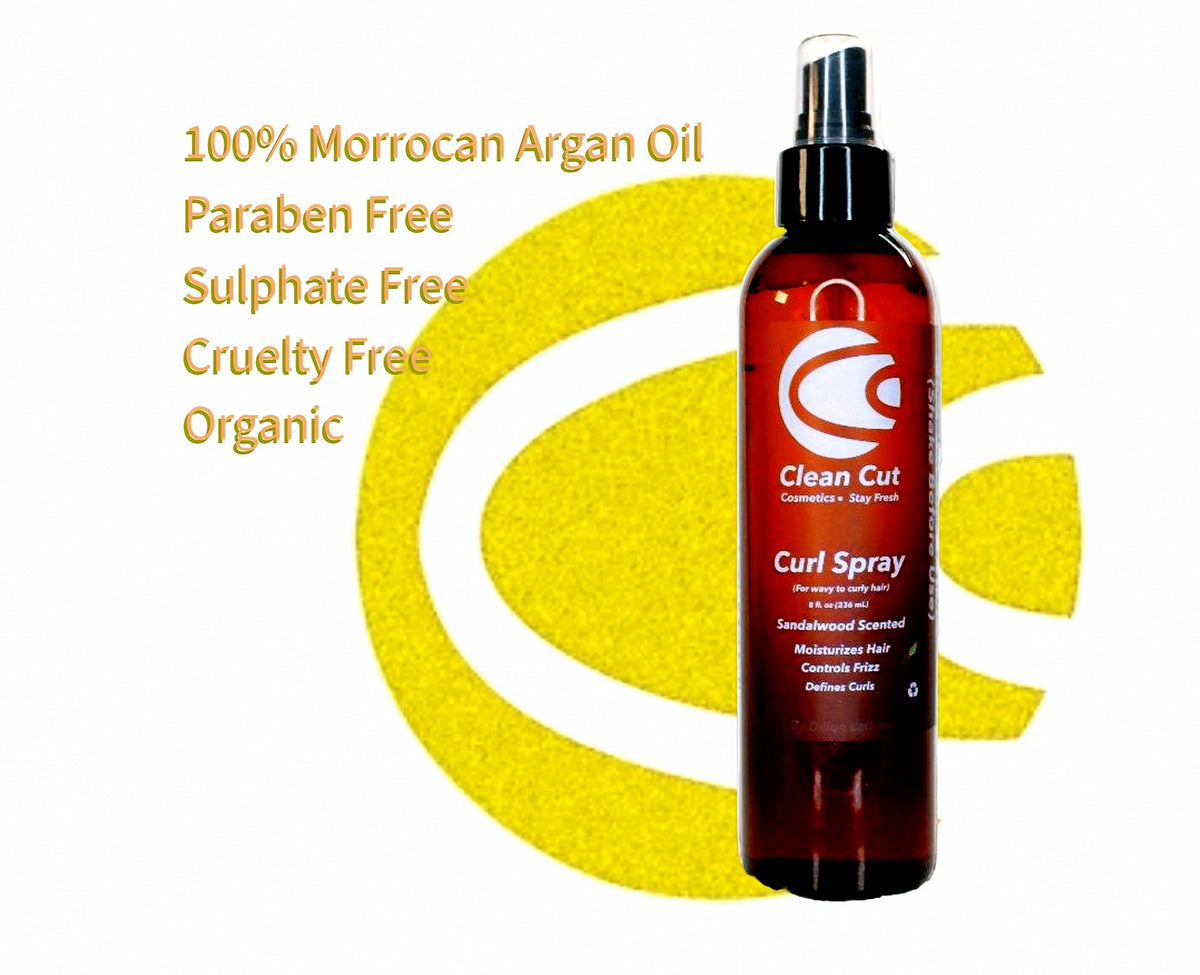 Logo design featuring a stylized letter 'C' in black, white, and red colors, representing Original Clean Cut Sprays.